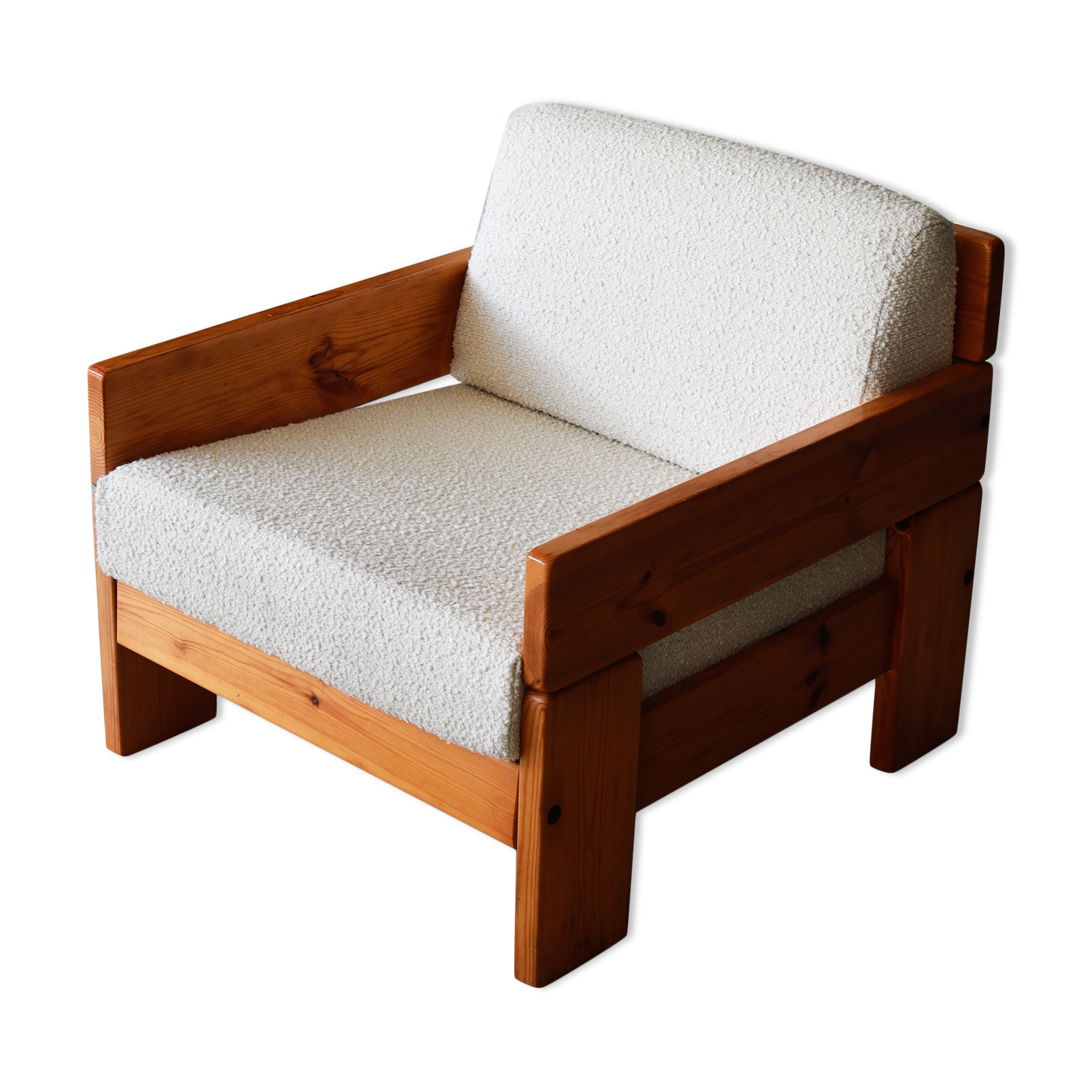 Pine armchair