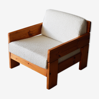 Pine armchair