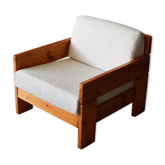 Pine armchair
