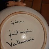 Assiettes plates Vallauris chardon