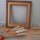 Wall frame molding and gilding