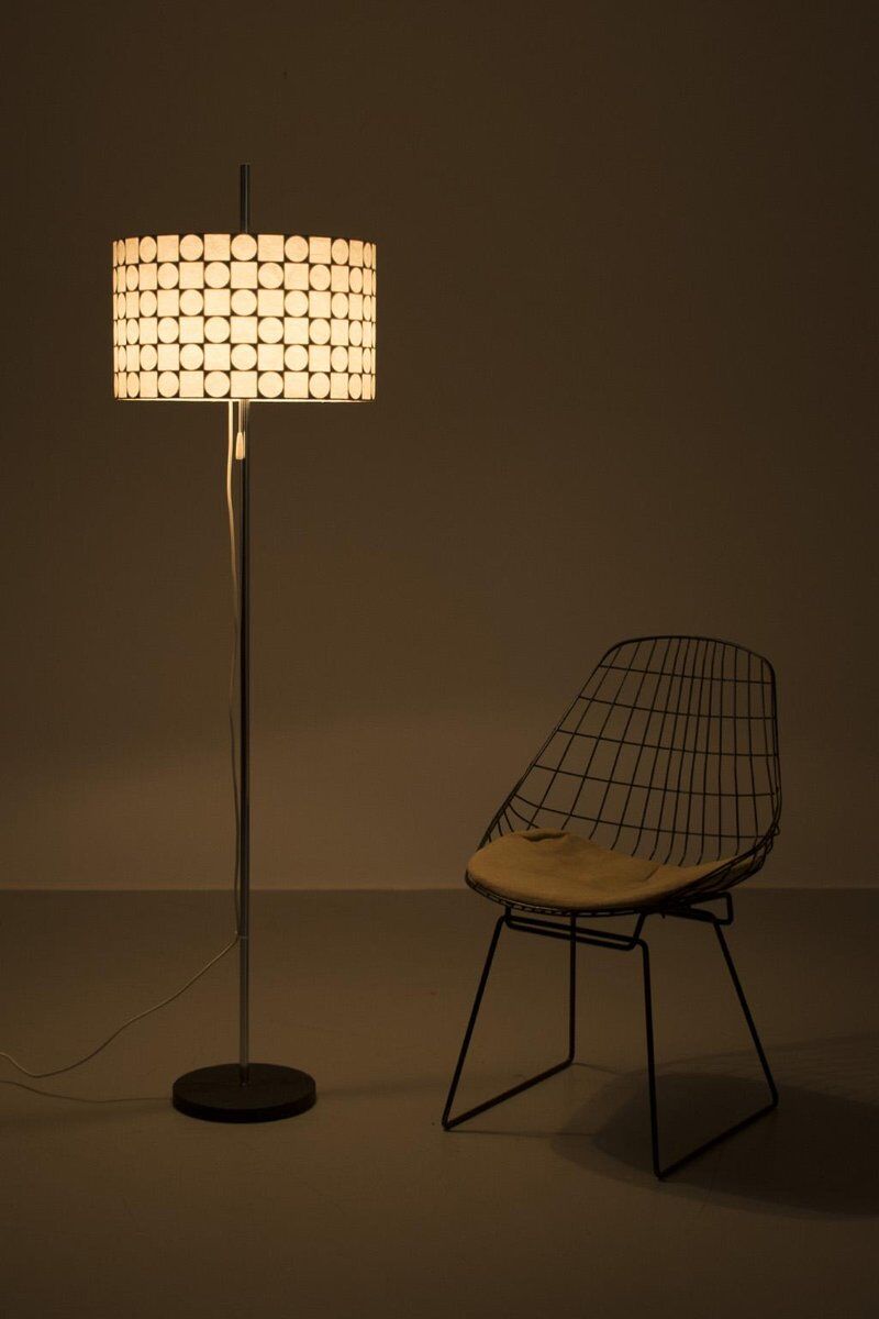 Lampadaire de Goldkant Leuchten, années 1960