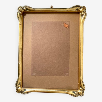 Antique gilded art nouveau  wooden frame 22 cm x 17.5 cm