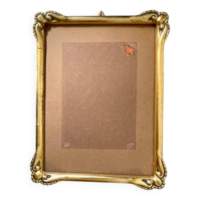 Cadre ancien en bois doré art nouveau 22 cm x 17,5 cm