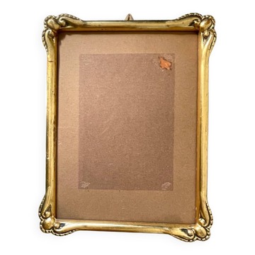 Antique gilded art nouveau  wooden frame 22 cm x 17.5 cm