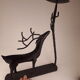 style scandinave cerf en métal brut soudé