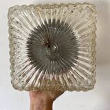 Vintage square glass ceiling light