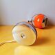 Orange eyeball lamp, G.Reggiani 70s