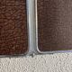 Vintage 1940s triptych barber mirror, bevelled chrome, snake imitation - 31 x