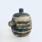 Brutalist Dutch Art Ceramic Pot by Pieter Groeneveldt, Netherlands, 1960s