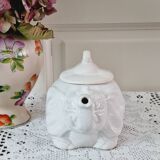 Vintage zoomorphic elephant teapot slip