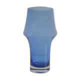 Vase en verre coloré bleu Rihimaki Finlande