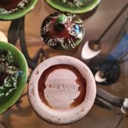 Service a café valauris ,1970  vert et maron et lave blanche;