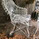 Pair of English garden armchairs