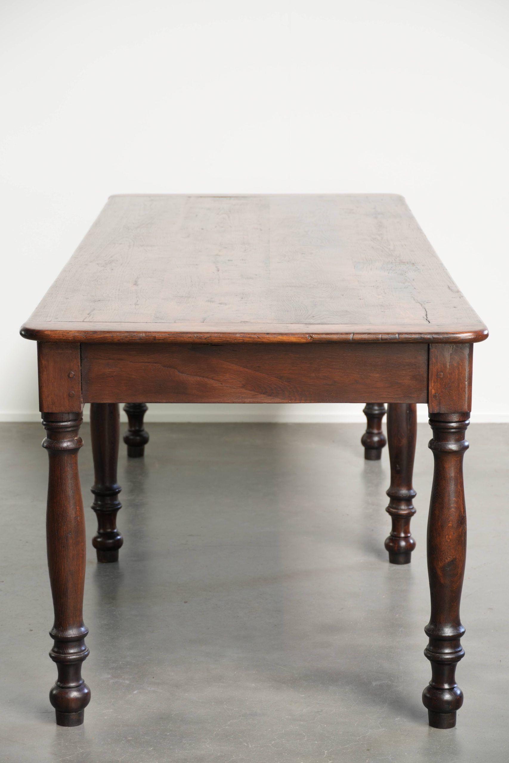 English oak early 19th century XXL farmhouse dining table