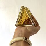 Pair of art deco glass bookends