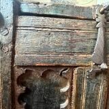 Coffre ancien iranien en bois massif - fabriqué à la main