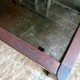 Teak and smoked glass coffee table published by Ekornes, Denmark