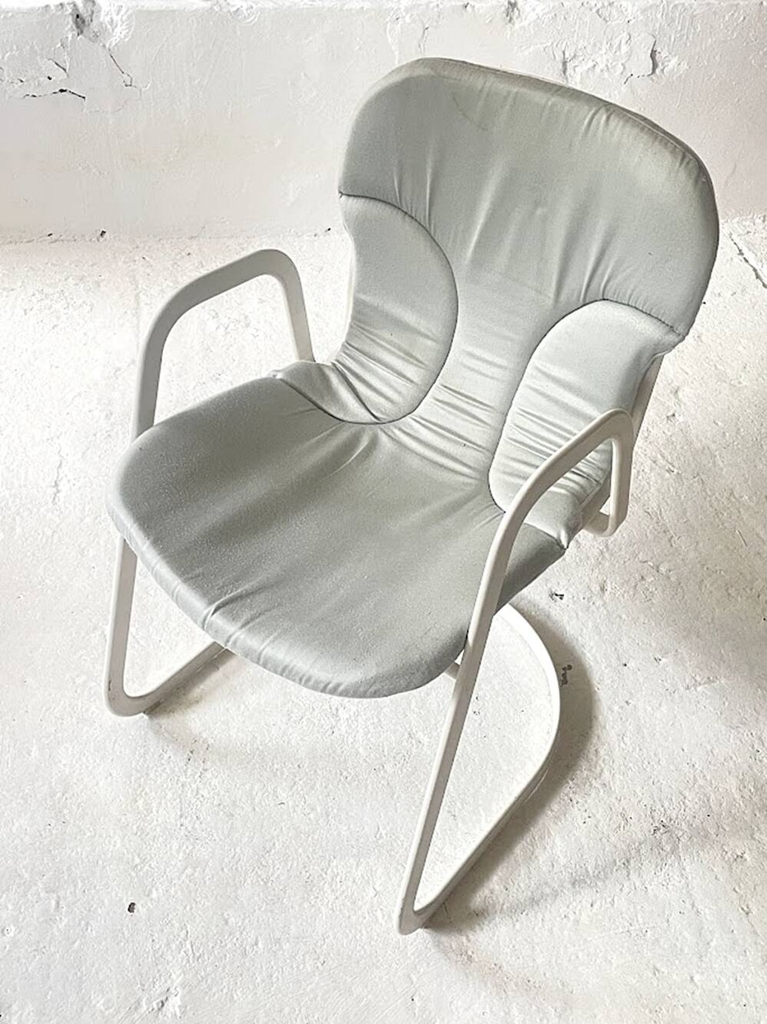 Fauteuil de salle à manger Cidue de Willy Rizzo, Italie, années 1970