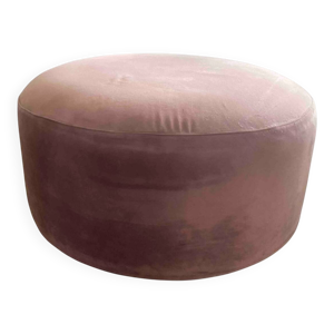 PUFF rond ROSE ANCIENNE