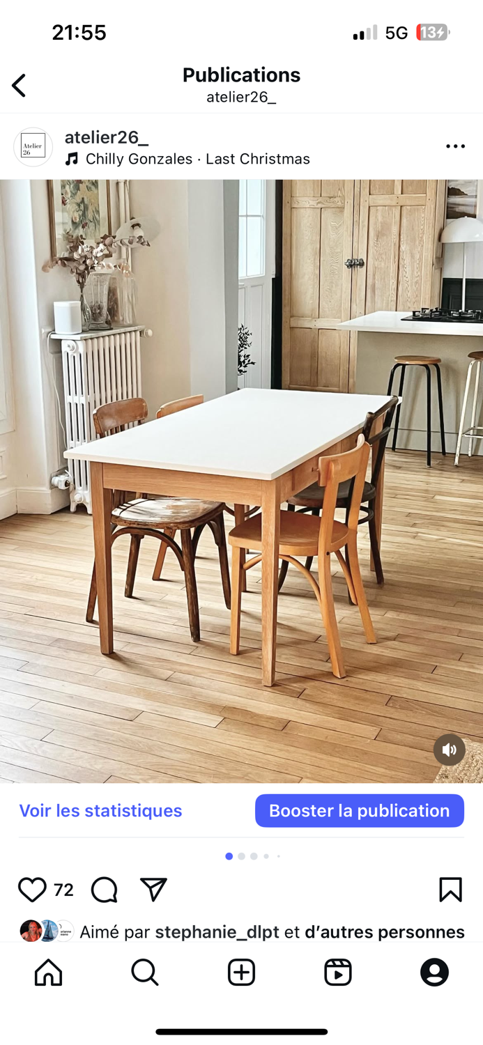 Vintage dining table