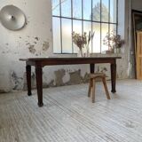 Solid oak farmhouse table 185cm