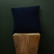 Navy blue upcycled cushion cover in wool 40x40cm