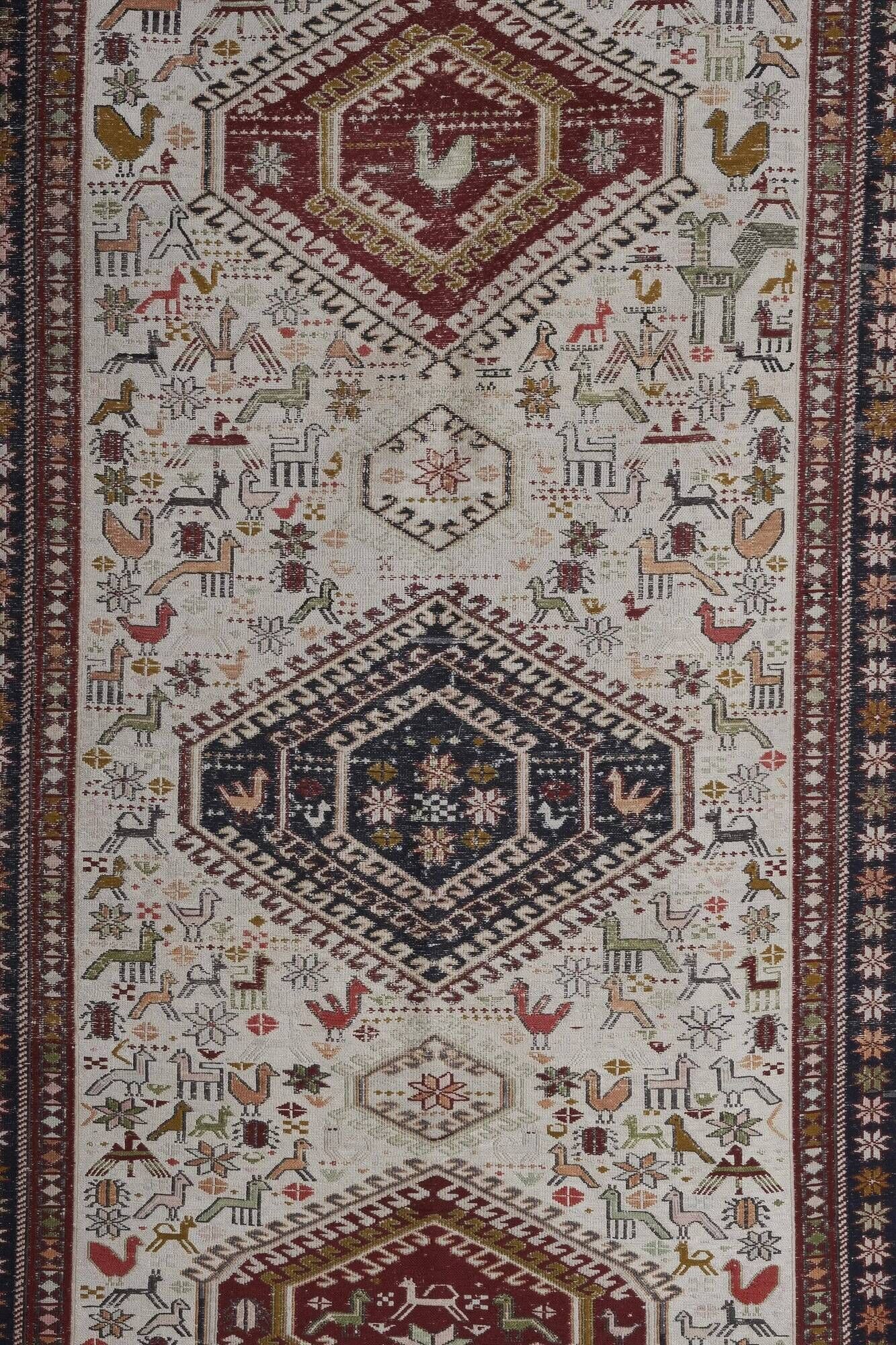 Vintage Turkish kilim handwoven 107x186 cm