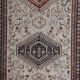 Vintage Turkish kilim handwoven 107x186 cm