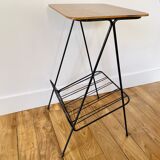 End of sofa metal and wood