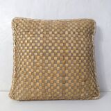 Cushion in natural fibers coconut rattan sea rush