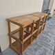 Pair of vintage pine bookshelf units in Maison Regain design from the 1970s.