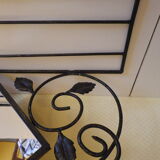 Wall coat door with mirror and storage shelf - 1960