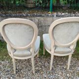 Série de 4 Chaises anciennes style louis xvi