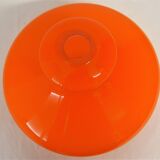 Abat-jour opalin orange vintage