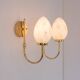 Vintage Scandinavian wall lights, 1980s, set of 2