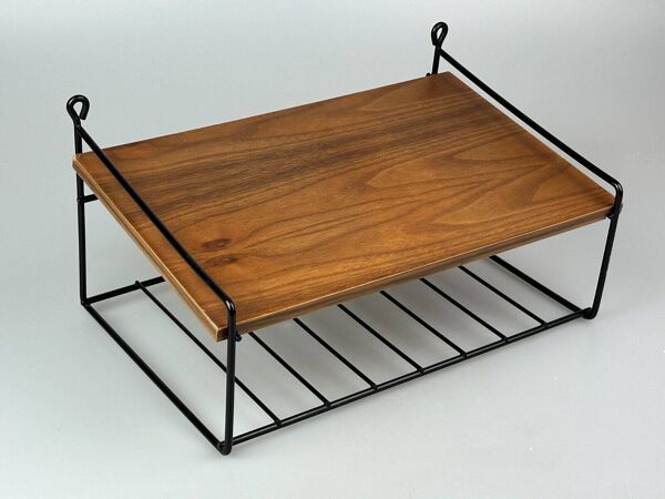 60s 70s teak shelf wall shelf telephone shelf string shelf Danish design