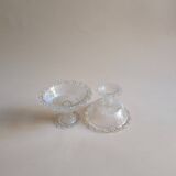 Set of 5 glass cups