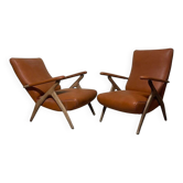 Armchairs in the style of Antonio Gorgone, 1950s, set of 2.