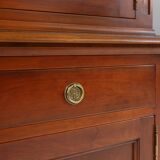 English Wooden Bookcase Cabinet, 1950s