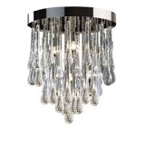 Contemporary Murano Glass Sputnik Chandelier Flush Mount, Mazzega Style