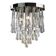Contemporary Murano Glass Sputnik Chandelier Flush Mount, Mazzega Style