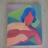 Canvas portrait of woman