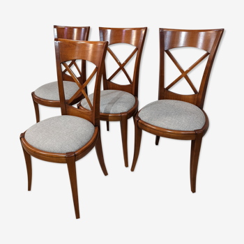 Set of 4 directoire chairs