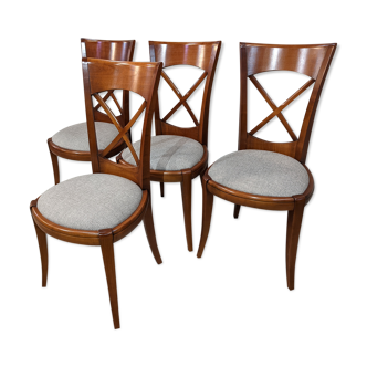 Set of 4 directoire chairs