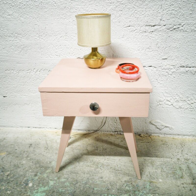 Girly vintage bedside
