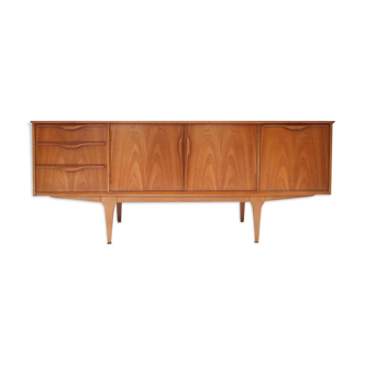 Vintage Scandinavian sideboard, rounded grips