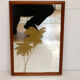Wall mirror décor golden coconuts