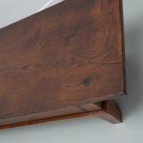 Table basse rustique en châtaignier de style campagnard espagnol du XIXe siècle