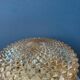 Plafonnier encastré Mid-Century en verre cristal